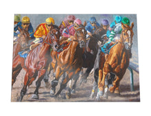 Load image into Gallery viewer, Into the First Turn Horse Racing 1000-Piece Jigsaw Puzzle - DS-0008