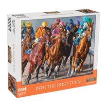 Load image into Gallery viewer, Into the First Turn Horse Racing 1000-Piece Jigsaw Puzzle - DS-0008