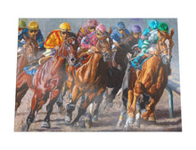 Load image into Gallery viewer, Into the First Turn Horse Racing 1000-Piece Jigsaw Puzzle - DS-0008
